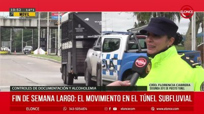 M&aacute;s de 48.000 veh&iacute;culos pasaron por el T&uacute;nel Subfluvial durante el fin de semana largo